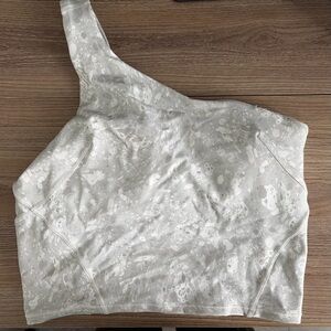 lululemon One-Shoulder White Crop Top